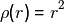 \rho(r) = r^2