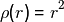 \rho(r) = r^2